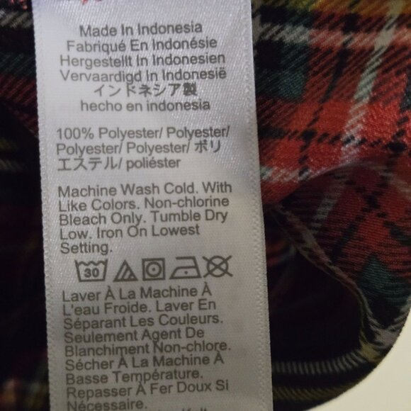 JCrew Tartan Now Neck To With Ruffles Sleeveless High Collar Size XL - Picture 8 of 9